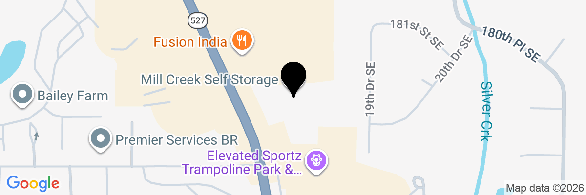 Map showing facility locations