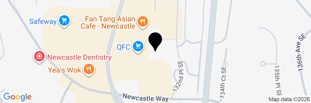 Map showing facility locations
