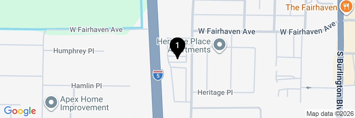 Map showing facility locations