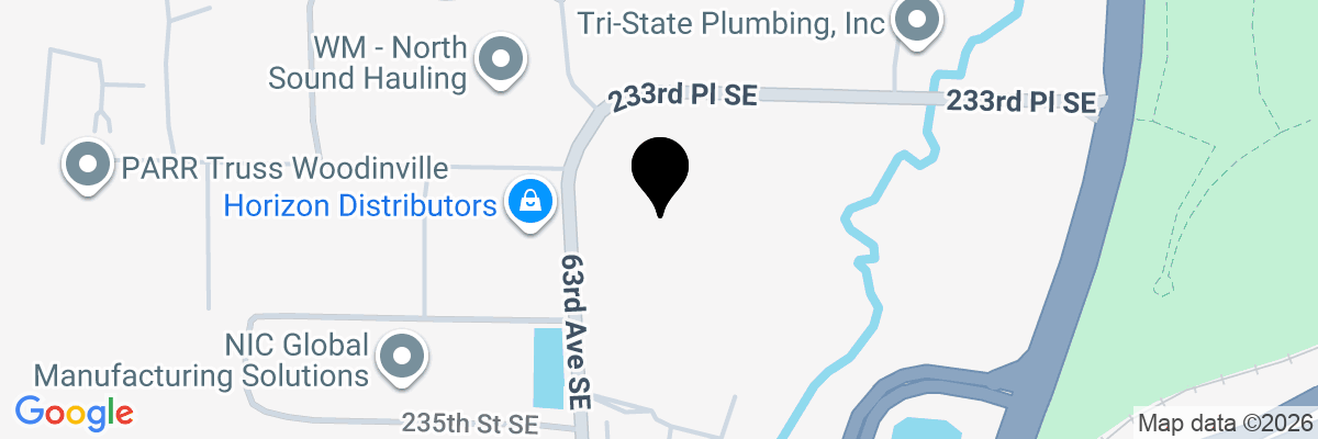Map showing facility locations