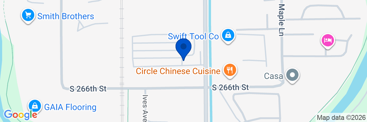 Map showing facility locations