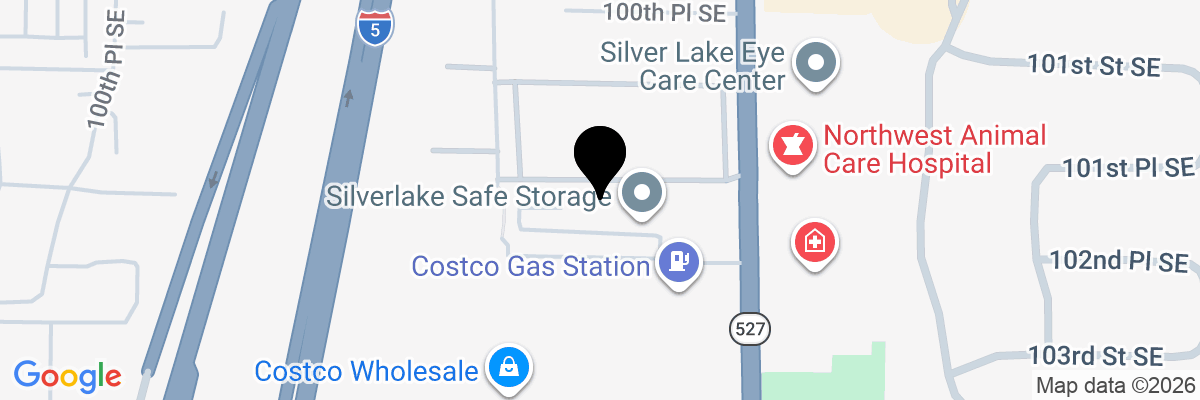 Map showing facility locations
