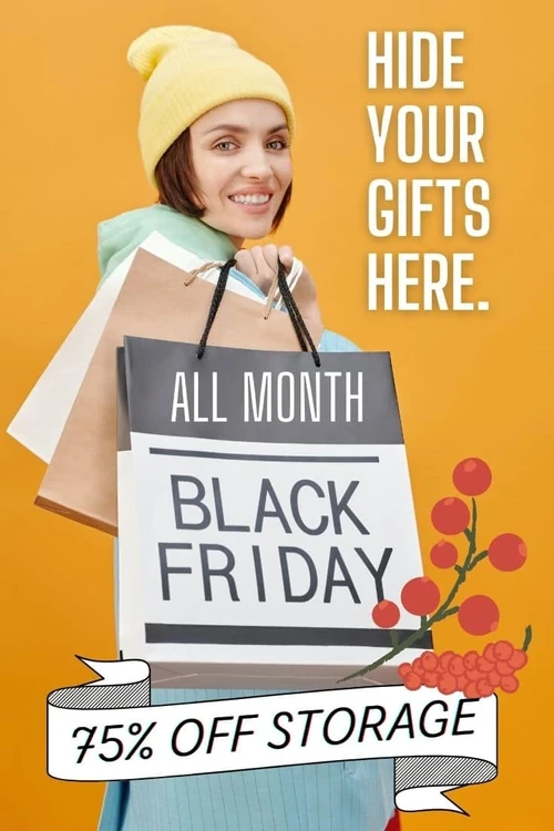 Black Friday 2020 – Seattle and Everett area | 75% Off Storage Units